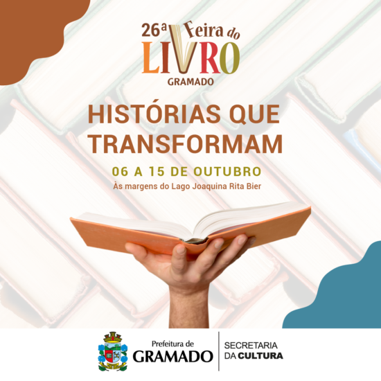 Feira do Livro de Gramado acontece de 06 a 15 de outubro